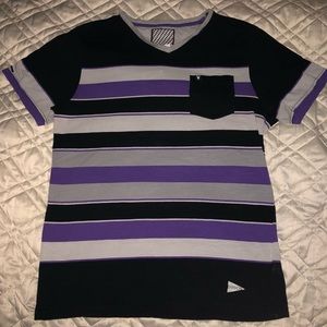 Retro-vibe 1980s-Style Striped Shirt Mens sz XL inspired Ton Sur Ton NewWave NEW